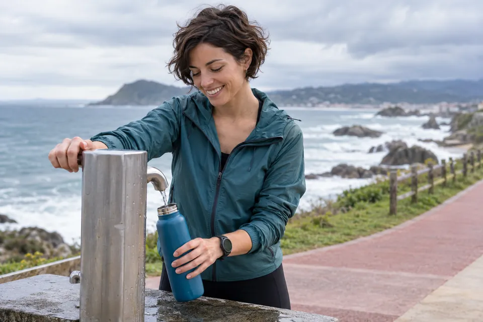 Agua como bebida habitual después de hacer ejercicio