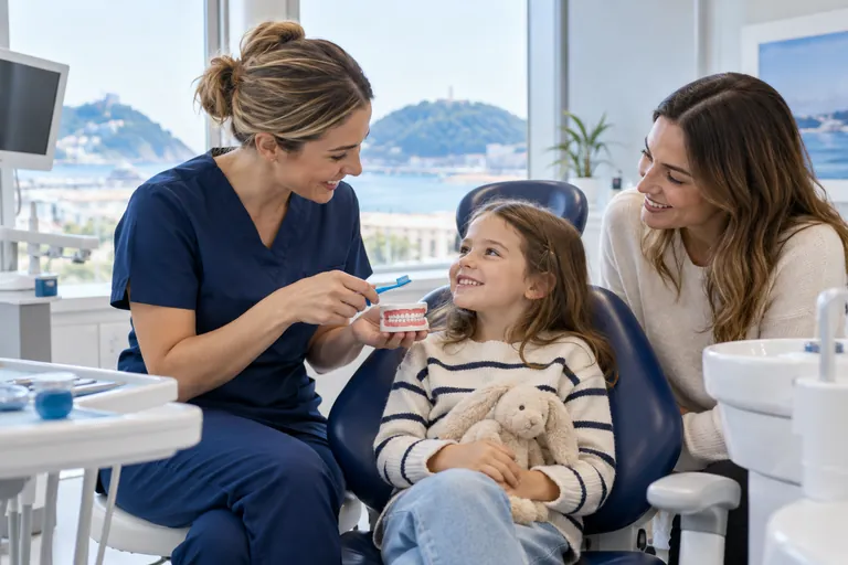 Familiarización infantil con la higiene dental, imagen ilustrativa